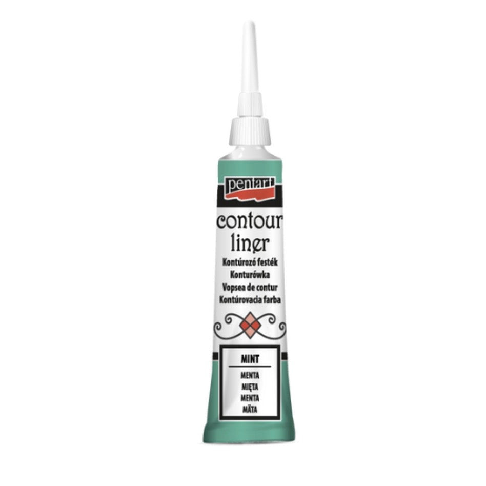 Contour Liner 10 Bright Colors | Pentart | Mixed Media | Journaling | 20ml