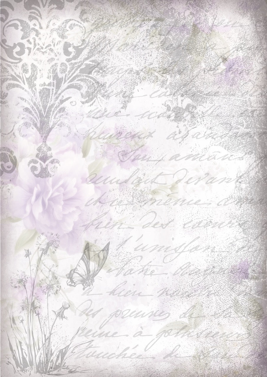 Gentle Dream Gentle Lilacs Iveta Ziendina Rice Paper Decoupage Queen A4 A3