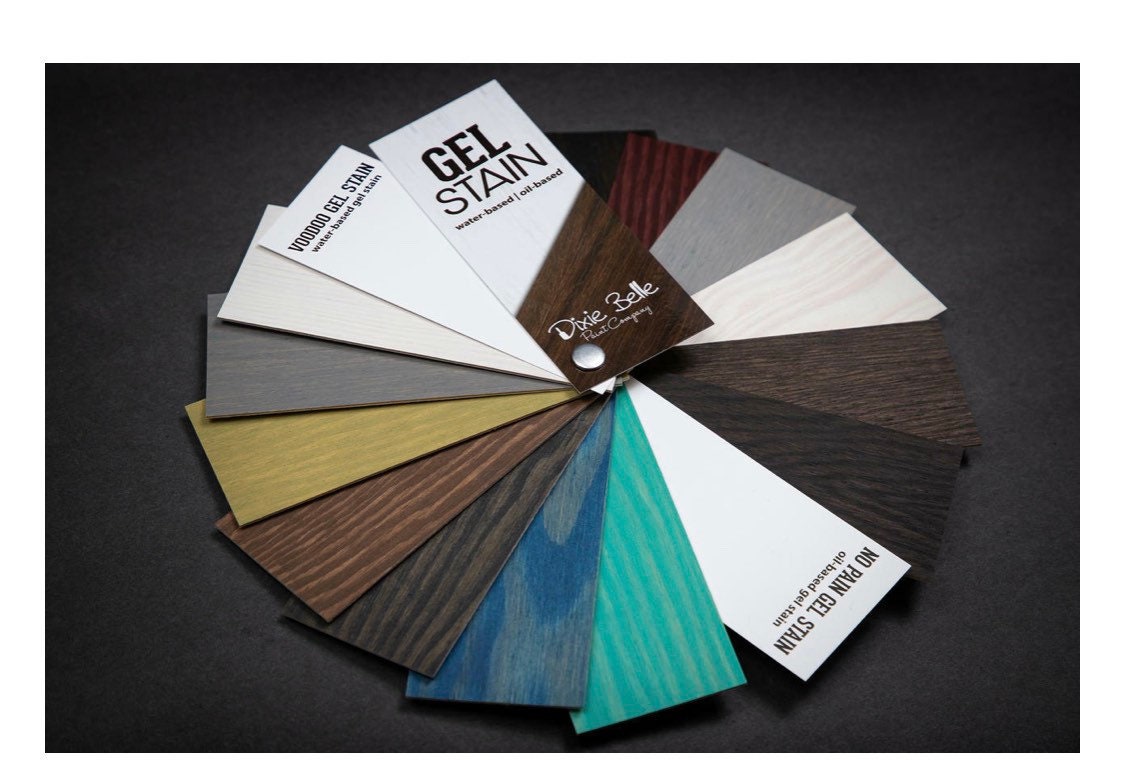 Fan Deck of Colors | Gel Stains Water and Oil Based | Dixie Belle Paint Company