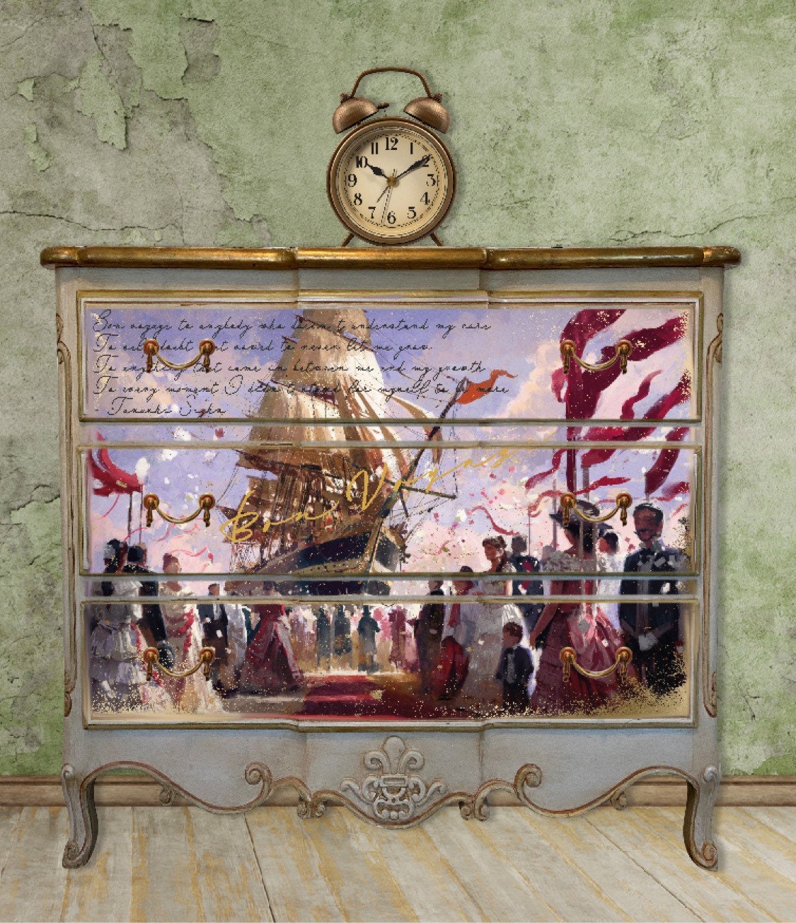 Bon Voyage | Decoupage | Hokus Pokus | Décor-Weave | 33.6" x 23.4"