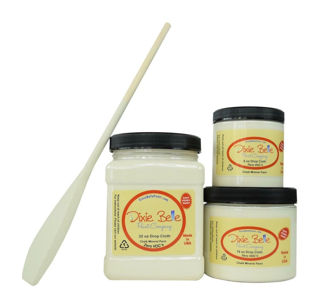 Drop Cloth 4oz and 8oz | Chalk Mineral Paint | Dixie Belle Paint Company | 4oz and 8oz