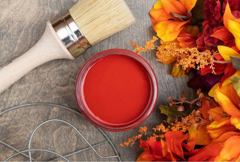 Barn Red 4oz and 8oz | Dixie Belle Chalk Mineral Paint | No VOC | Chalk Paint for Furniture | Water Based Paint | 4oz and 8oz