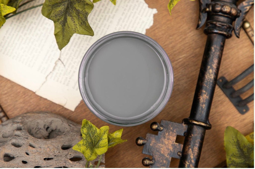 Hurricane Gray 4oz and 8oz | Dixie Belle Chalk Mineral Paint | No VOC | Chalk Paint for Furniture | Water Based Paint | 4oz and 8oz