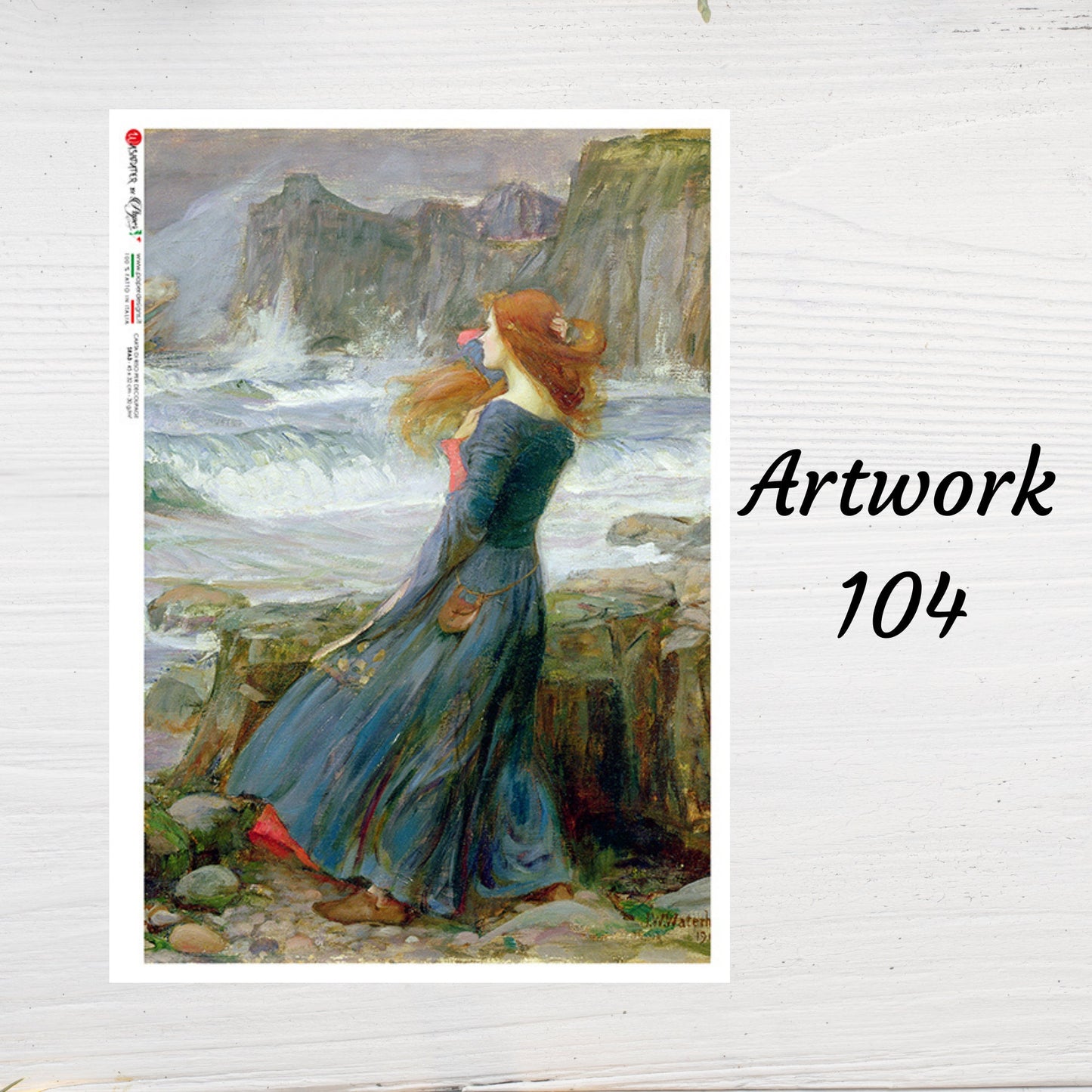 Woman Artwork 0104 | Rice Paper Decoupage | Paper Designs | A4 & A3