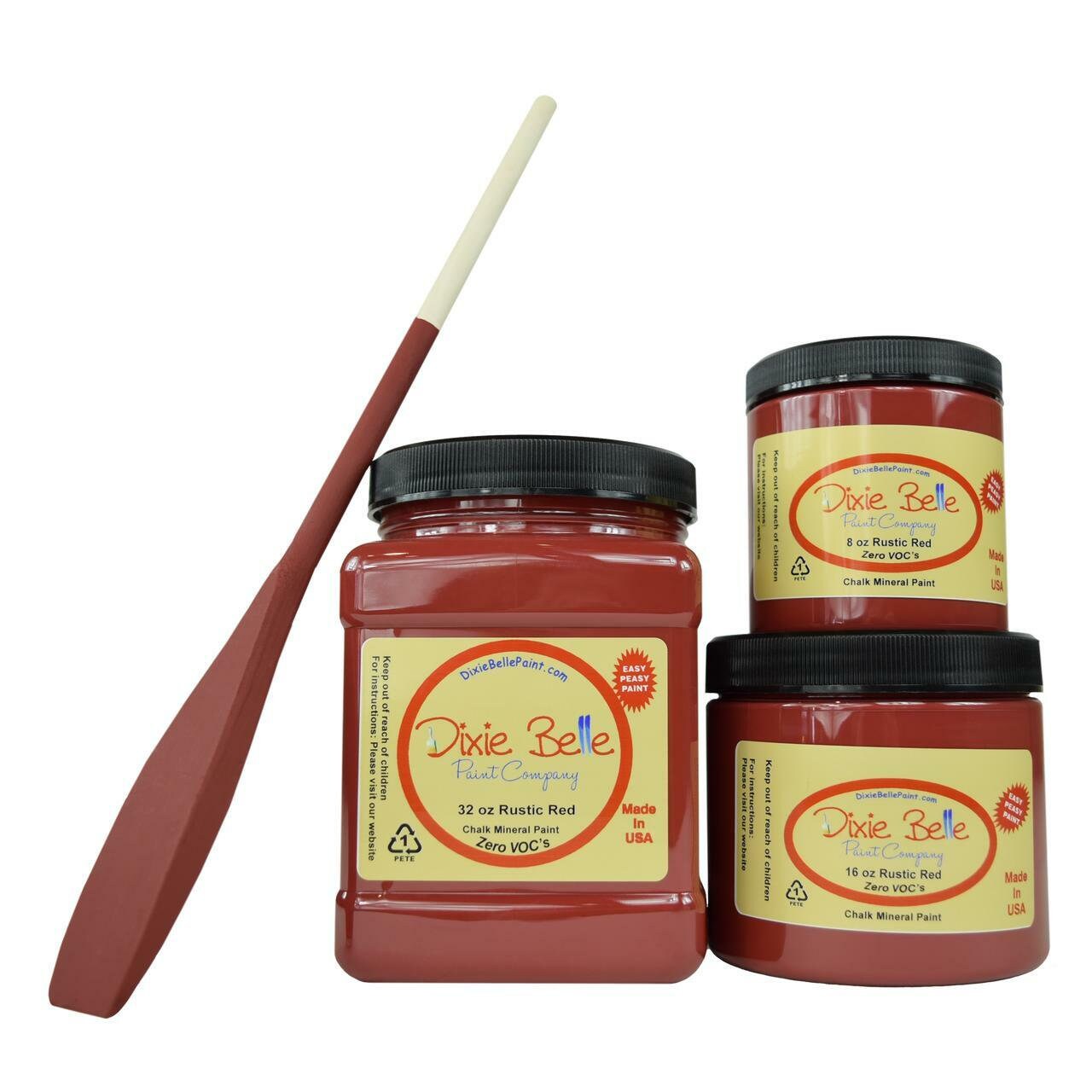 Rustic Red 4oz and 8oz | Dixie Belle Paint | No VOC | Chalk Mineral Paint | 4oz and 8oz
