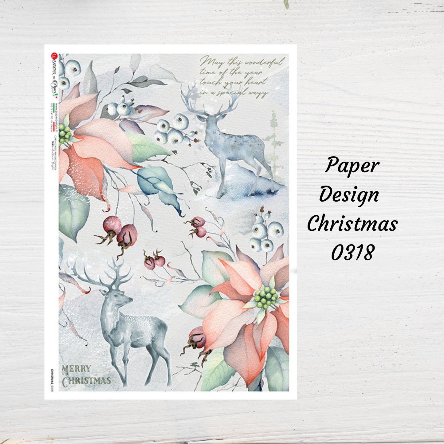 Christmas 0318 | Rice Paper Decoupage | Paper Designs | A4