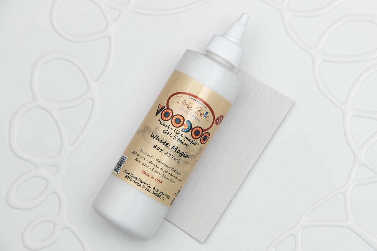 White Magic | Voodoo Gel Stain | Dixie Belle Paint Company | Water Based Stain | Furniture Stain | 8oz