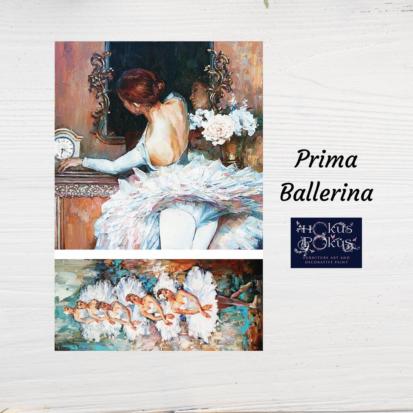 Prima Ballerina Decoupage | Décor-Weave Decouoage | Hokus Pokus | A1 31.5" x 23.6"