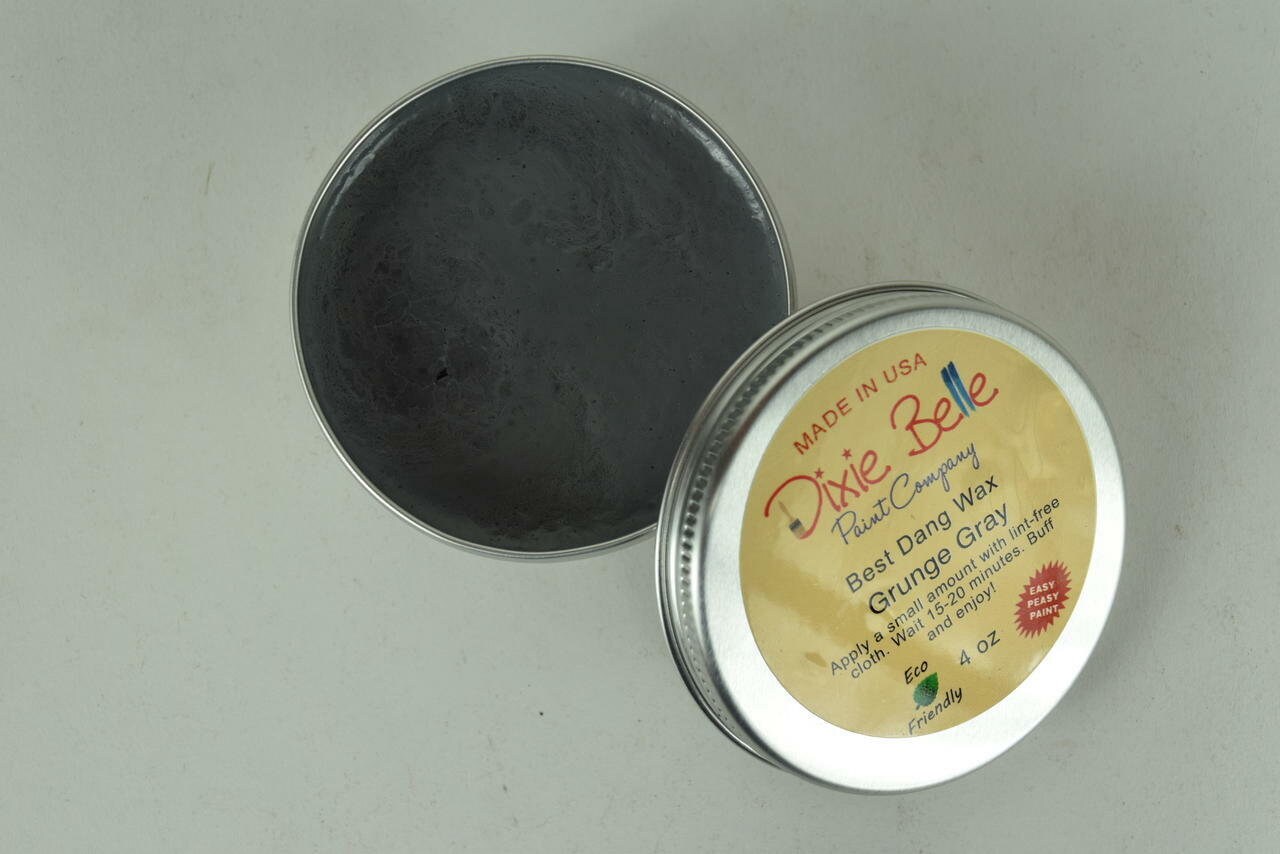 Grunge Gray Best Dang Wax 4oz | Water Based Wax | Dixie Belle Paint Company | 4oz