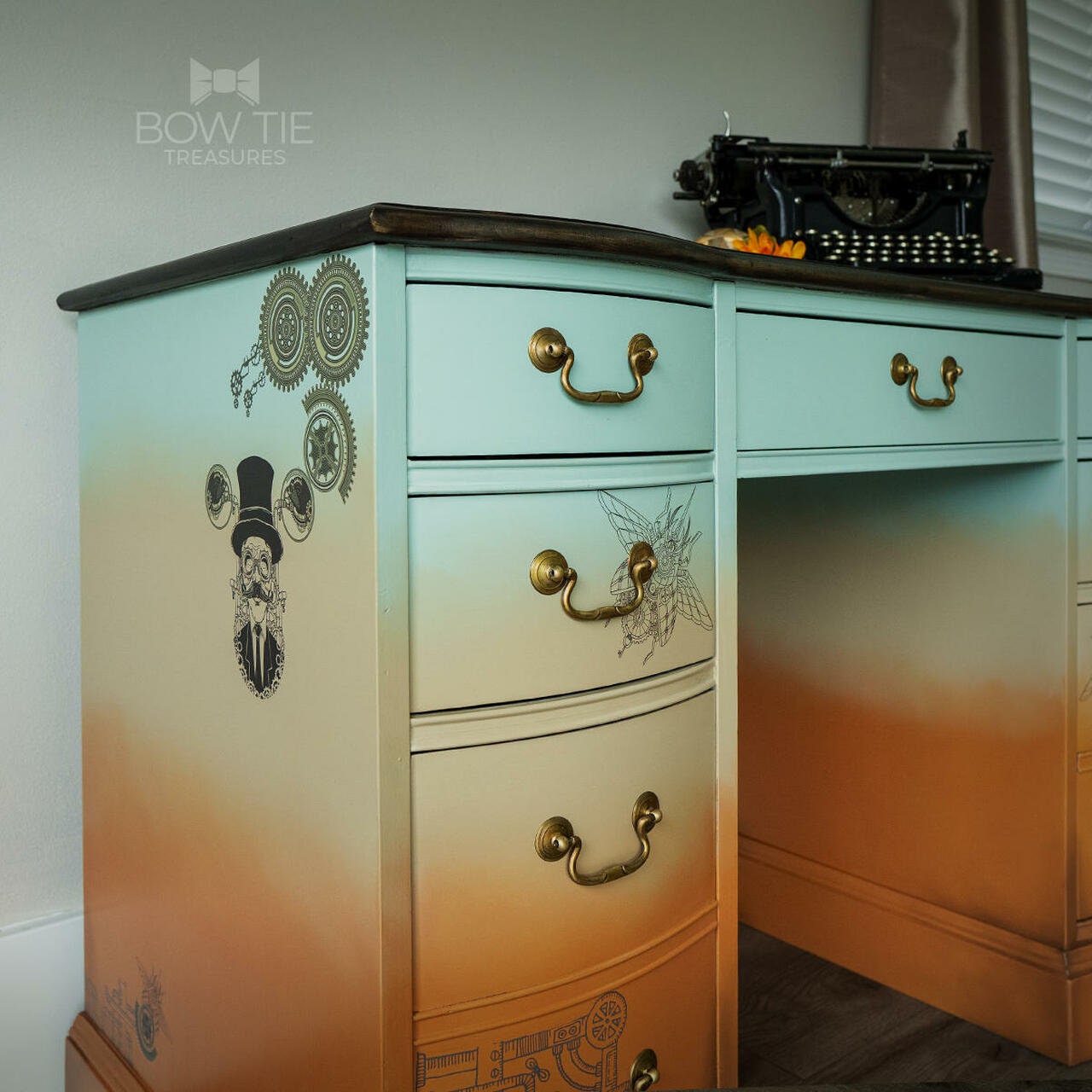 Steampunk | Rub On Transfer | Dixie Belle Paint | 39" x 25"