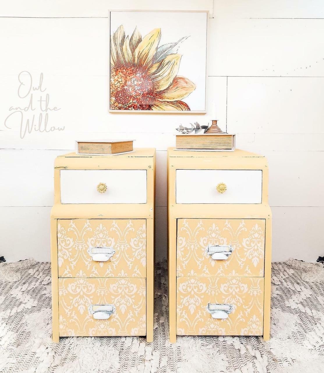 Royal Damask Mylar Stencil | Dixie Belle Paint Company | Belles and Whistles | 10mil