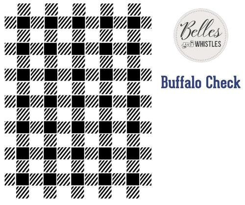 Buffalo Check Mylar Stencil | Dixie Belle Paint | Belles and Whistles | 10mil