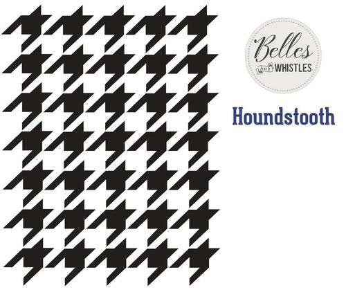 Houndstooth Mylar Stencil | Dixie Belle Paint | Belles and Whistles | 10mil