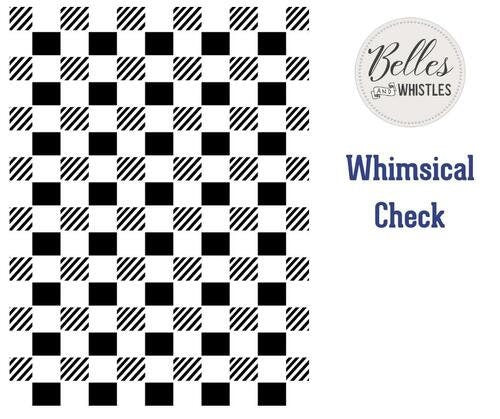 Whimsical Check Mylar Stencil | Dixie Belle Paint | Belles and Whistles | 10mil