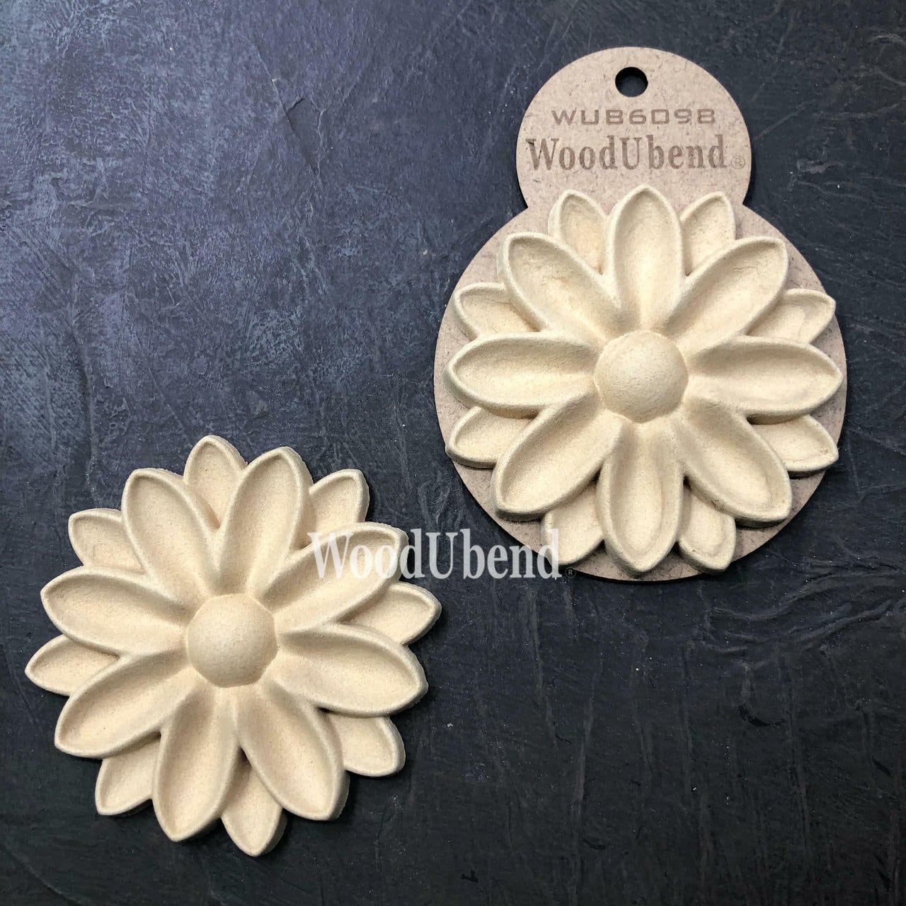 WoodUBend | Floral Applique #6098 | Dixie Belle Exclusive | Set of 2