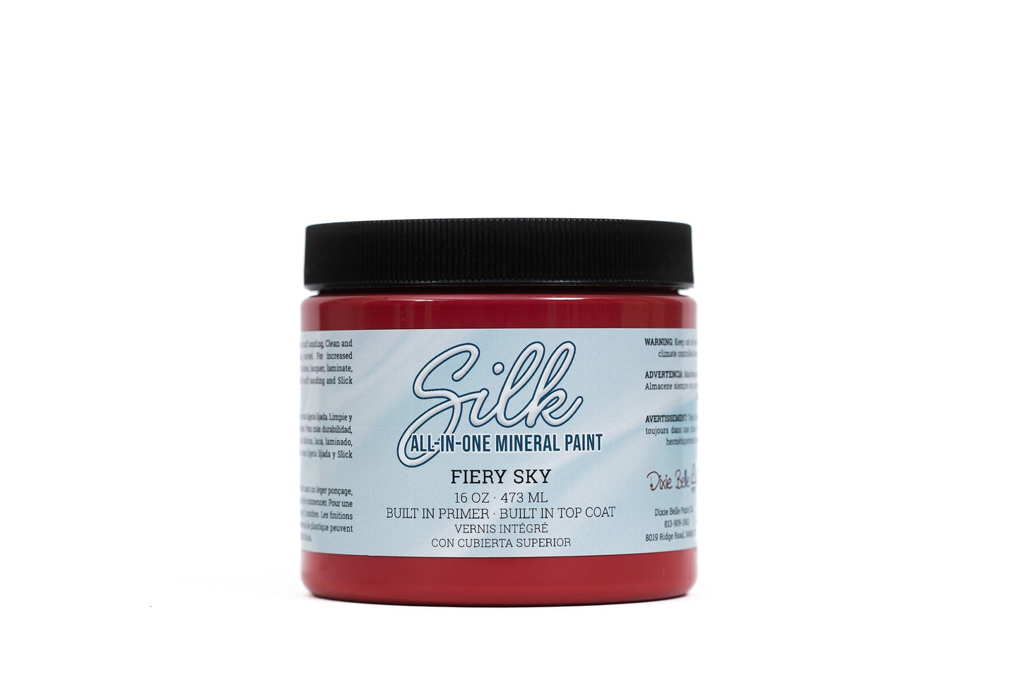 Fiery Sky 160z | Silk All-In-One Paint | Dixie Belle Paint Company | 16oz