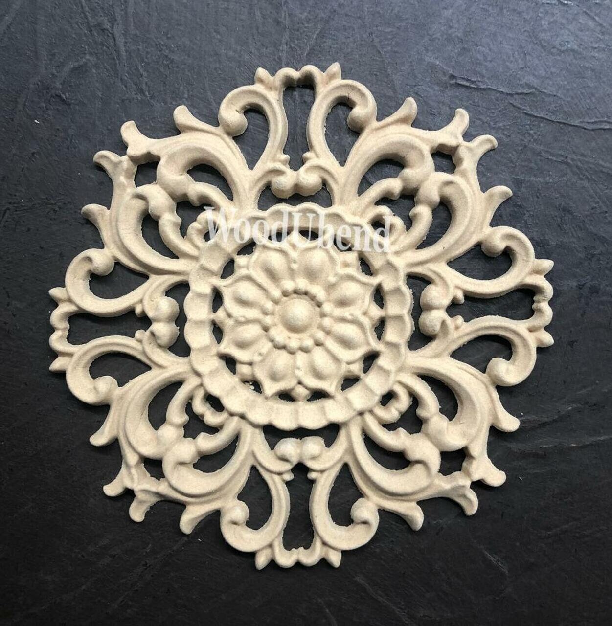 Floral Applique 2082 | Wood U Bend | Dixie Belle Exclusive | 2 Sets
