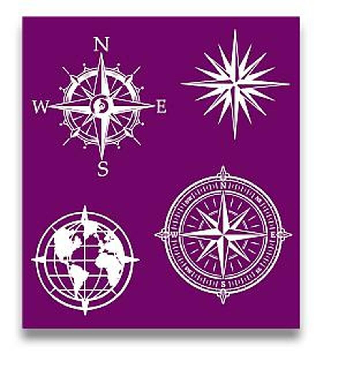 Nautical Silkscreen Stencil | Dixie Belle Paint | Belles and Whistles | 3 Sheets