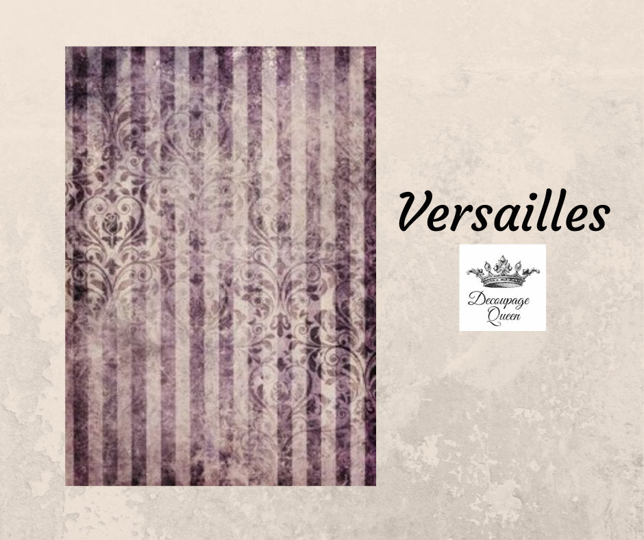 Versailles | Rice Paper Decoupage | Decoupage Queen | A4 8.3 x 11.7