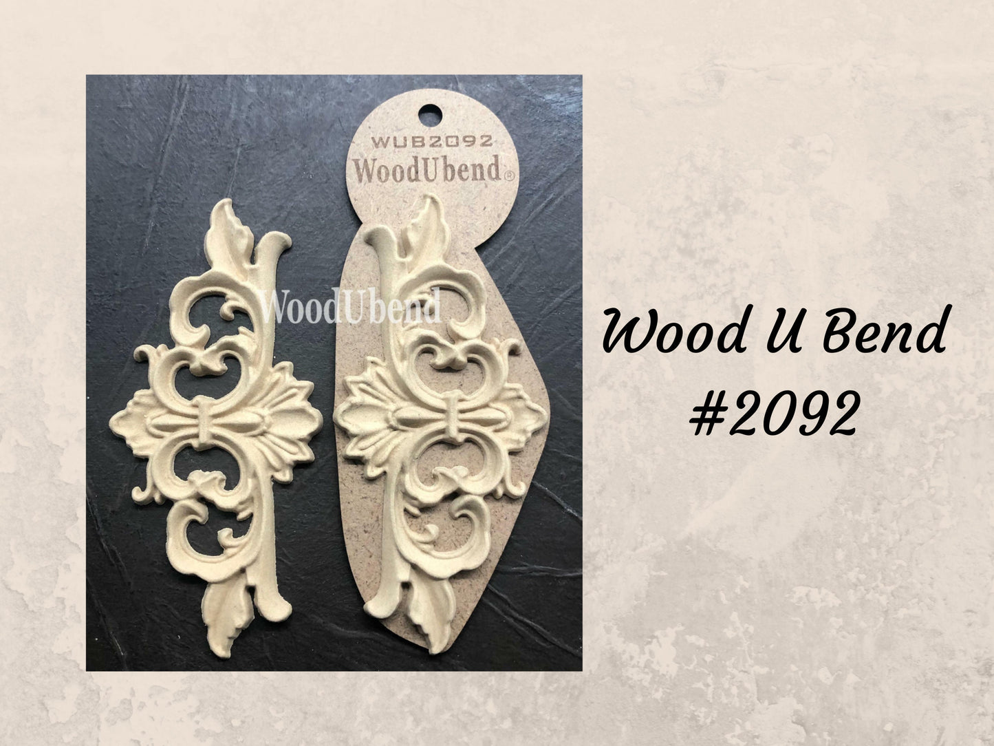 WoodUBend | Applique #2092 | Dixie Belle Exclusive | Set of 2