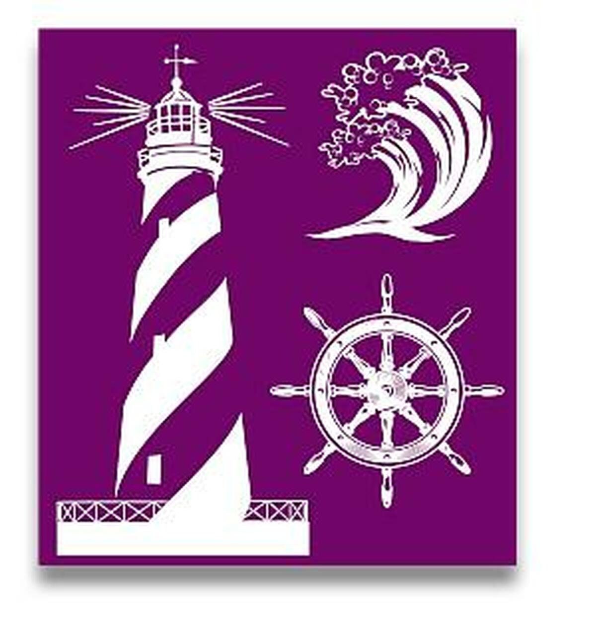 Nautical Silkscreen Stencil | Dixie Belle Paint | Belles and Whistles | 3 Sheets
