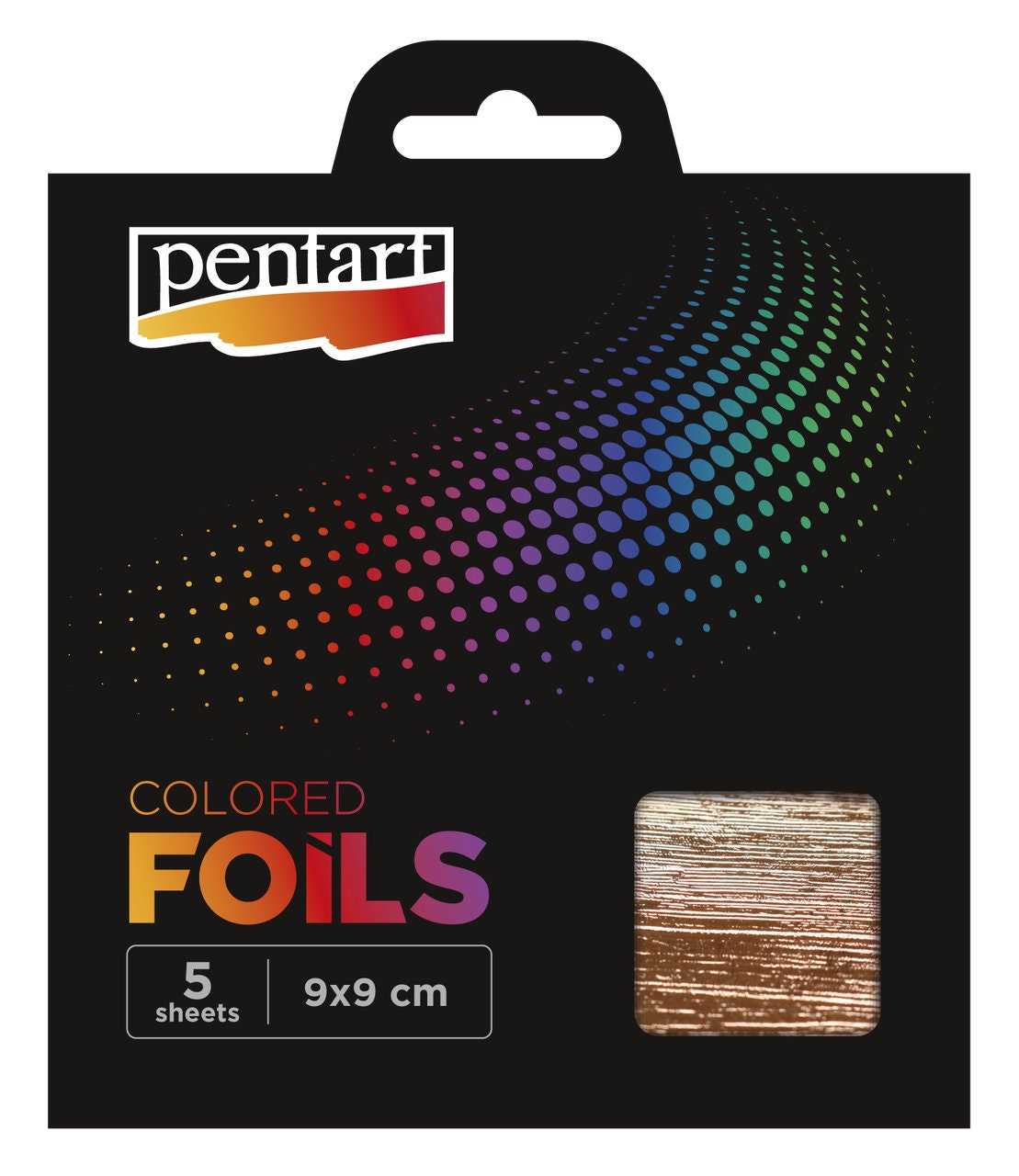 Rose Gold | Colored Foils Sheets | Pentart | 5.51" x 5.51" | 5 Sheets