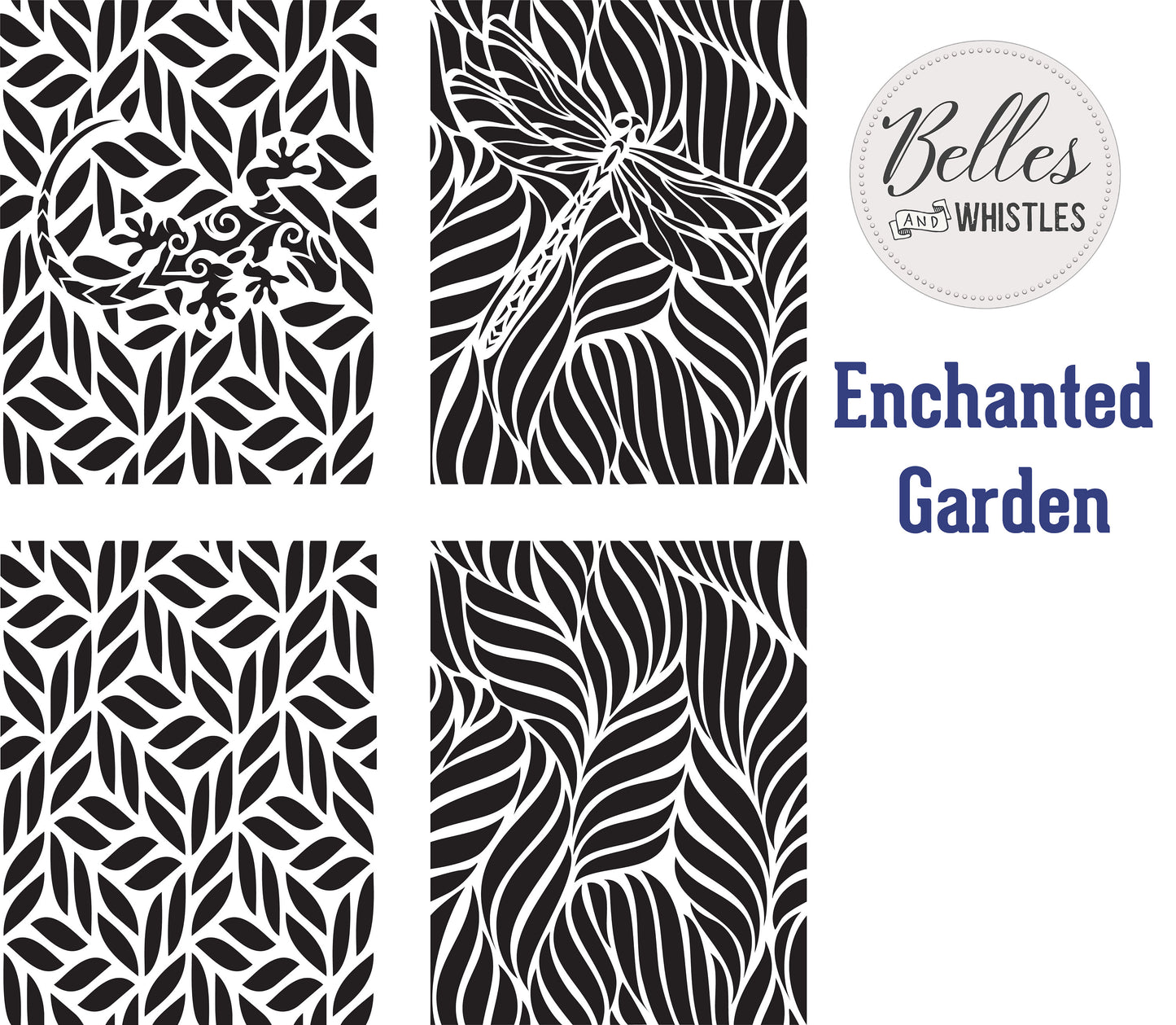 Stencils | Enchanted Garden | Dixie Belle Paint | Belles and Whistles | 10mil
