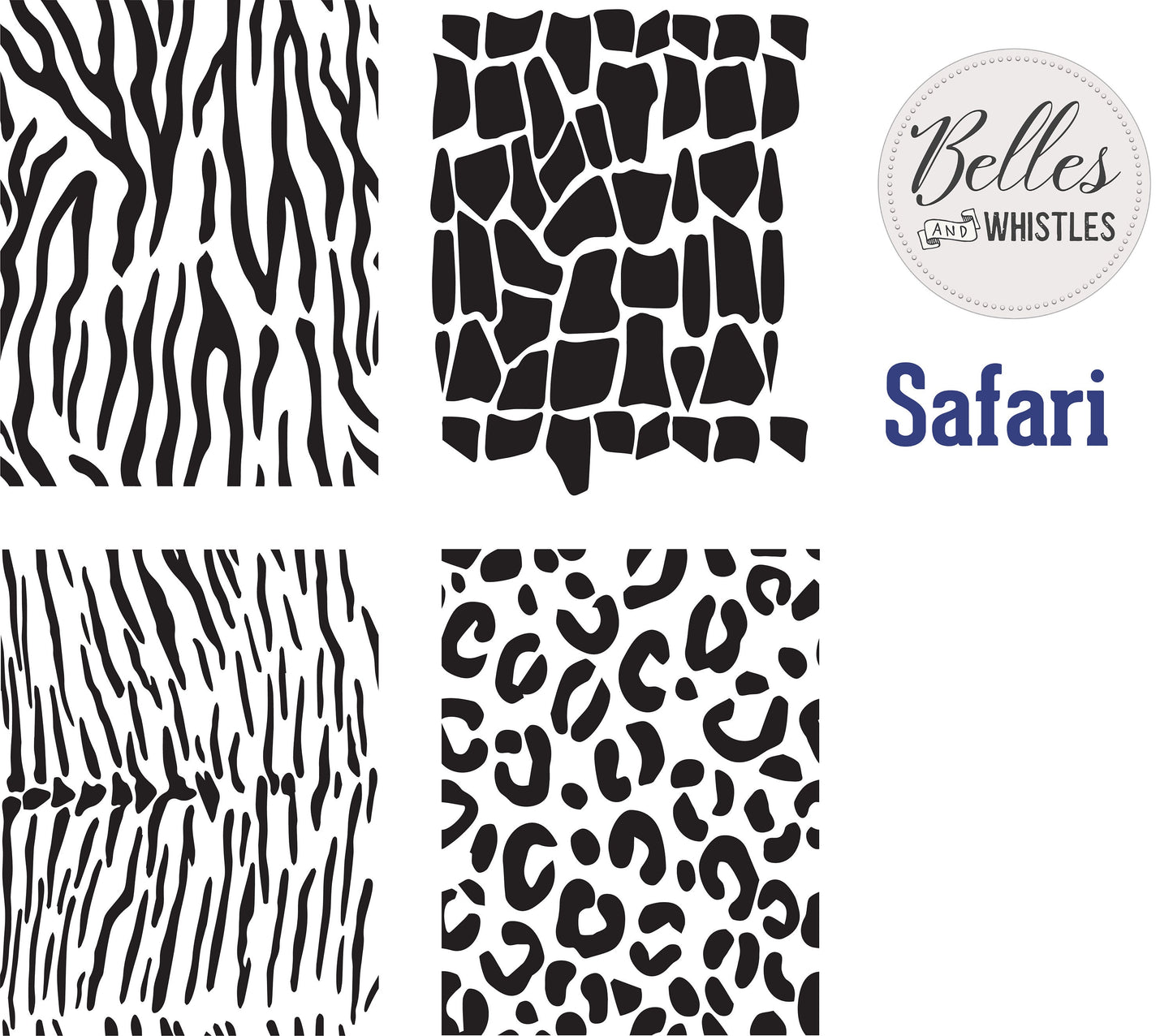 Safari | Stencils | Belles and Whistles | 10mil