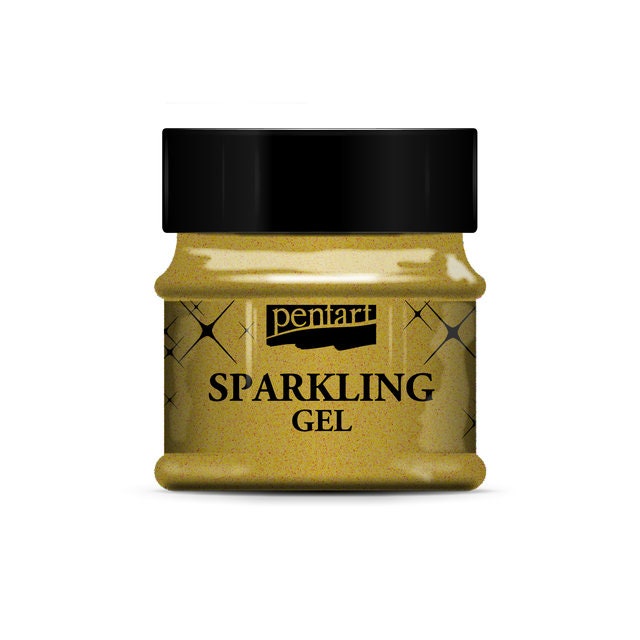 Transparent Gold | Pentart Sparkling Gel | 50ml