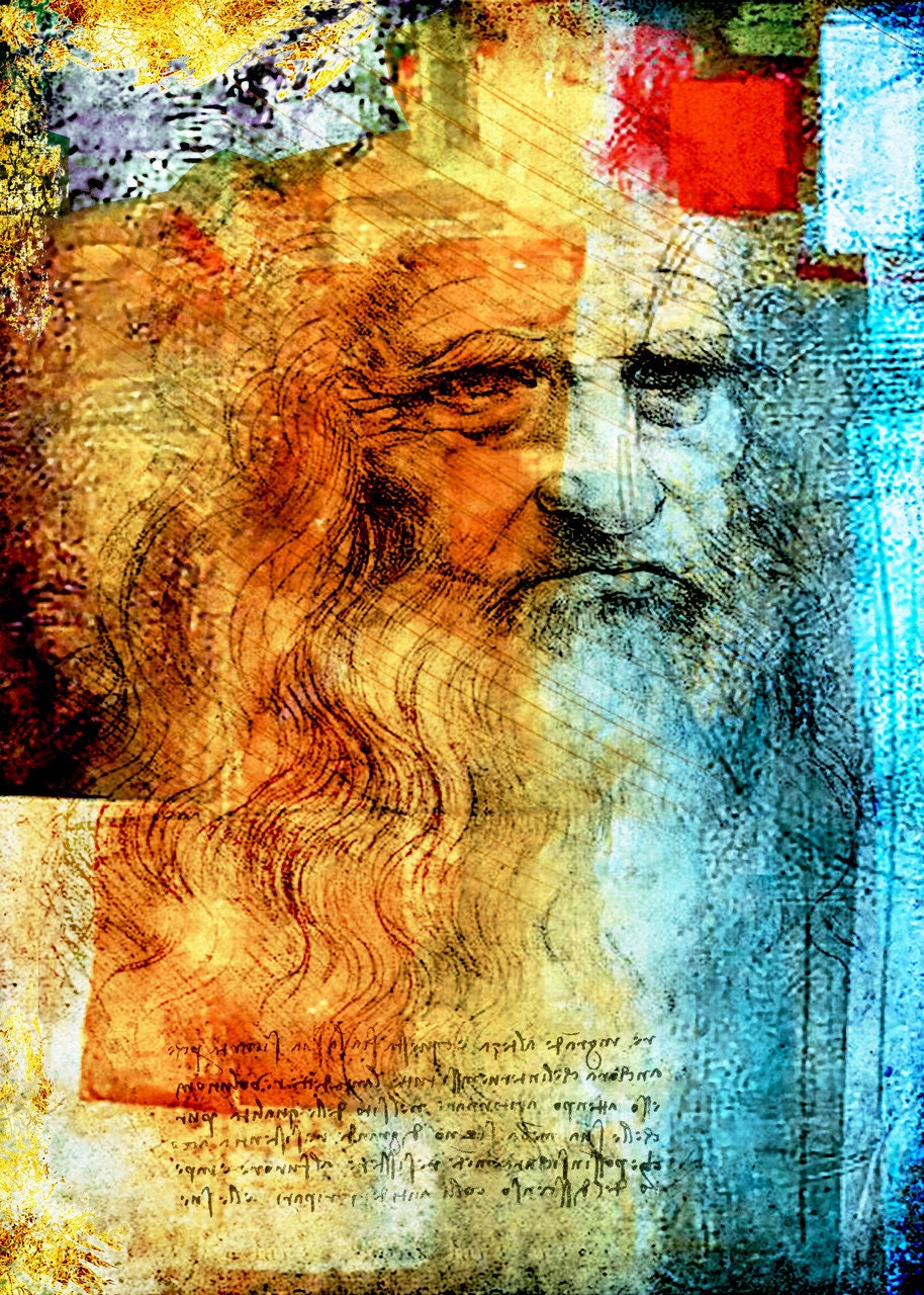 The Da Vinci | Andy Skinner | Rice Paper Decoupage | A4 & A3 | RETIRED