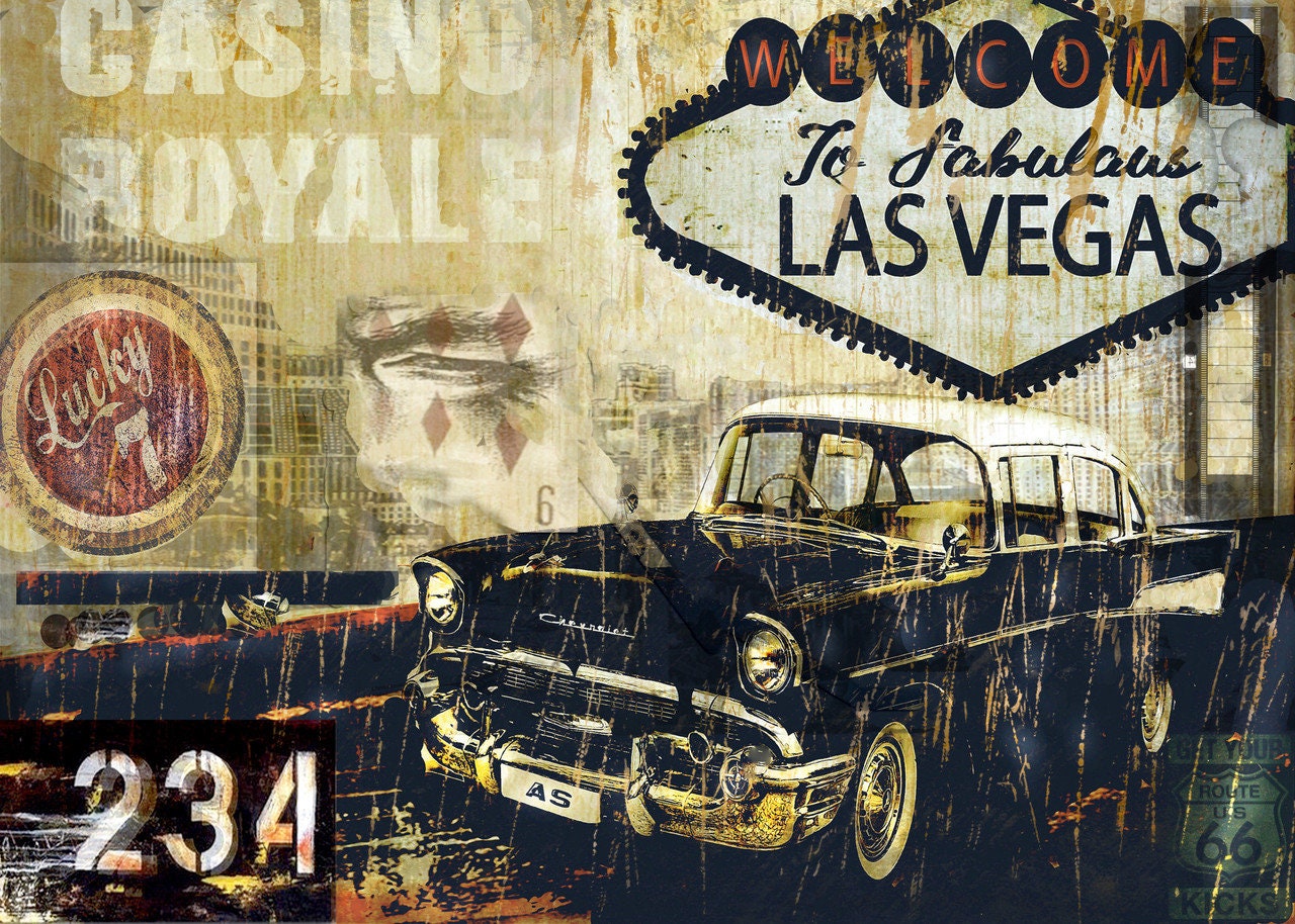 Fabulous Las Vegas | Rice Paper Decoupage | Andy Skinner Decoupage Queen | A4 & A3 | RETIRED