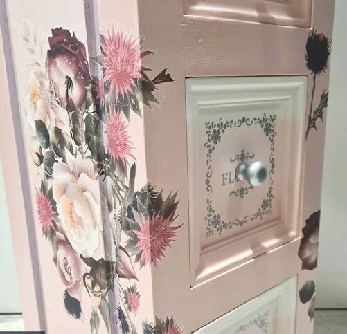 Jardin DOiseaux | Rub On Furniture Transfers | Hokus Pokus | Furniture Decals | 35" x 23"