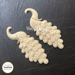 WoodUBend | Set of Peacocks 2120 | Set of 2
