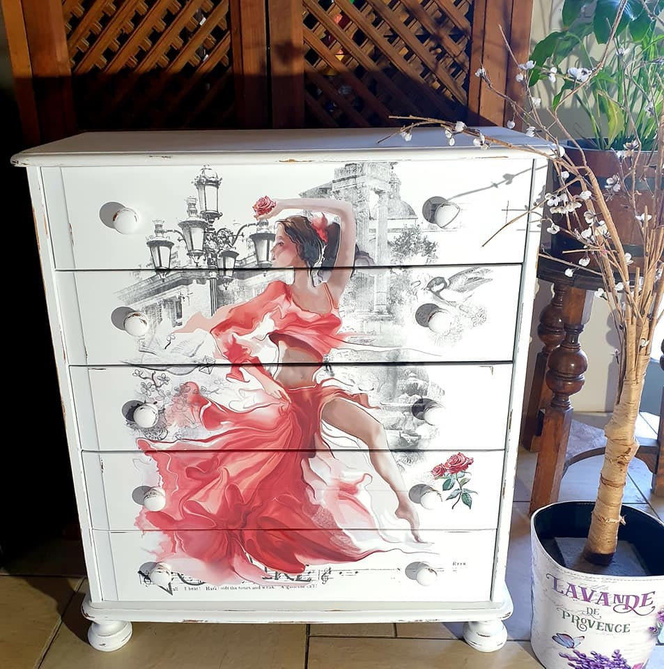 Lets Tango | Rub On Furniture Transfers | Hokus Pokus | Furniture Decals | 35 x 24