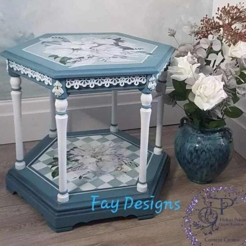 Foliaceous 3 Images | Rub On Furniture Transfers | Hokus Pokus | Furniture Decals | 35 x 24