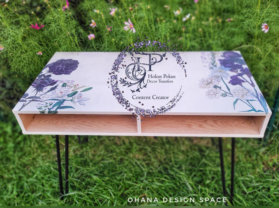 Midnight Garden | Rub On Transfer | Hokus Pokus | Furniture Transfer | 37" x 24"