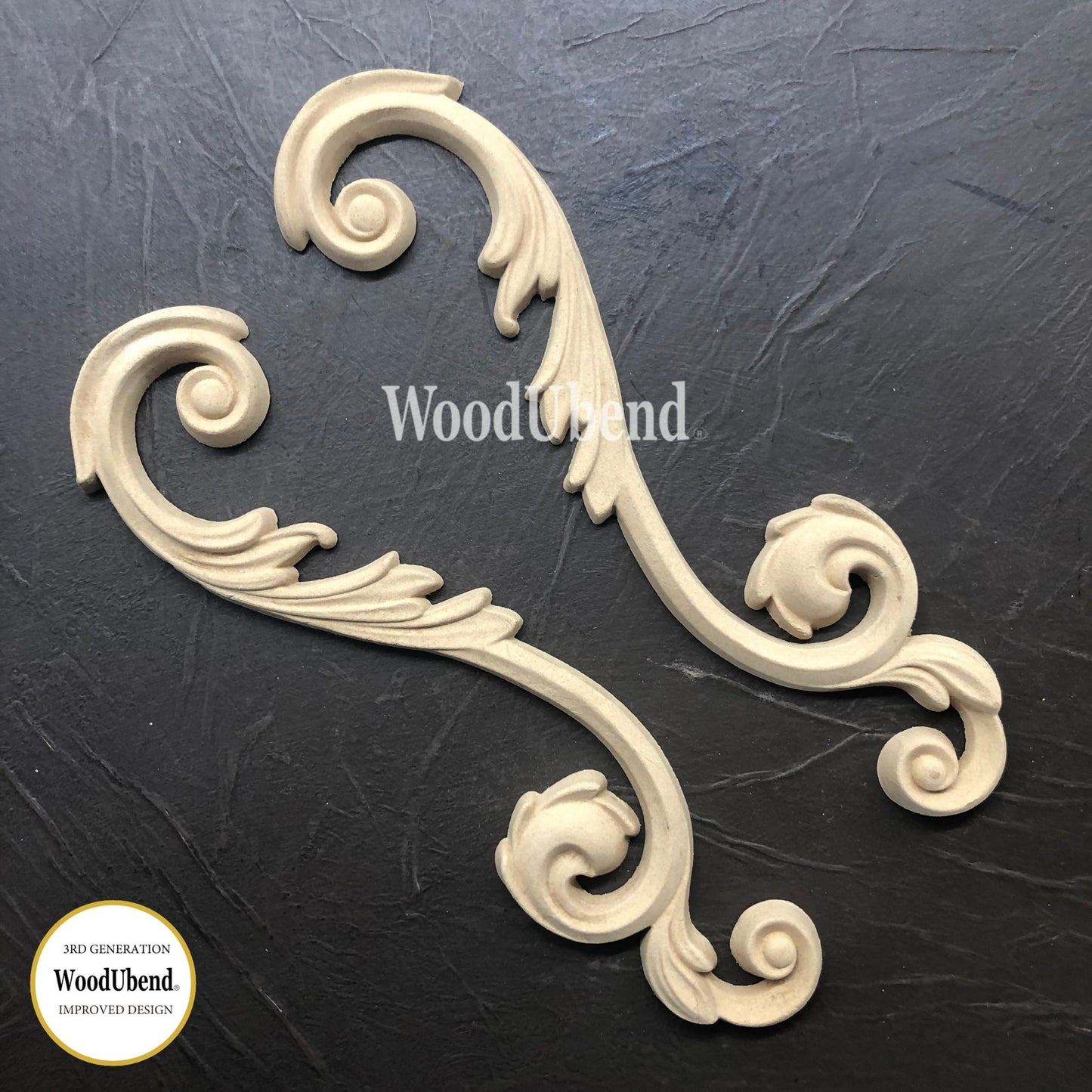 WoodUBend | Scroll 1382-3 | Set of 2