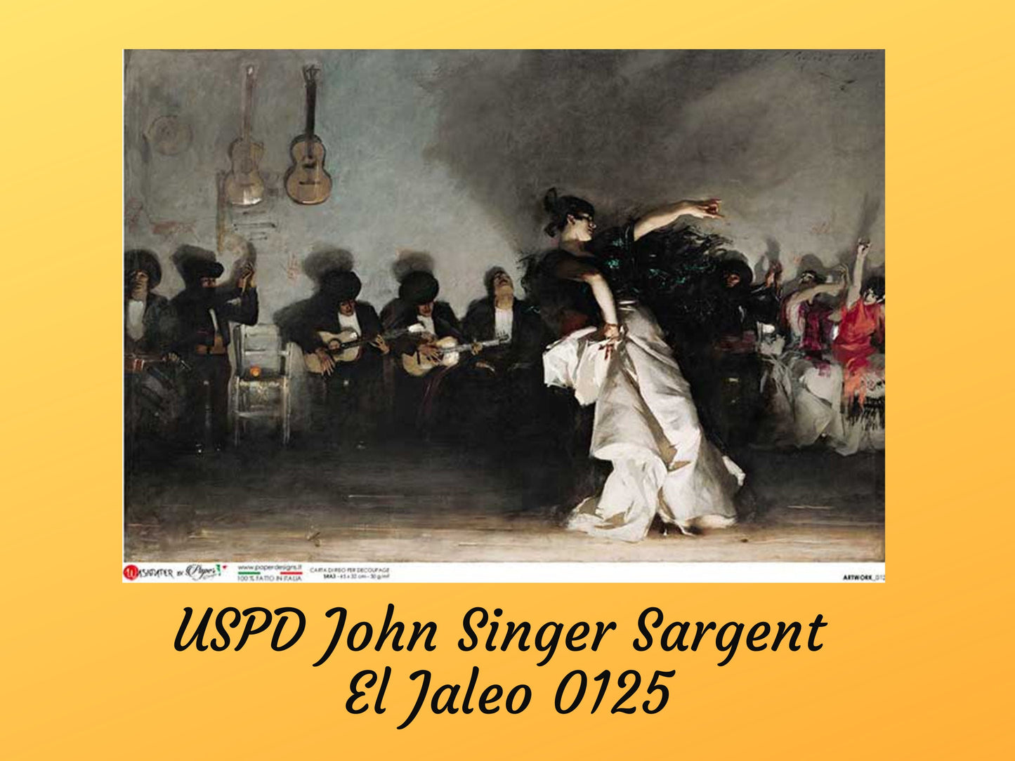 John Sargent El Jaleo | Rice Paper Decoupage | Paper Designs | John Sargent El Jaleo | A4