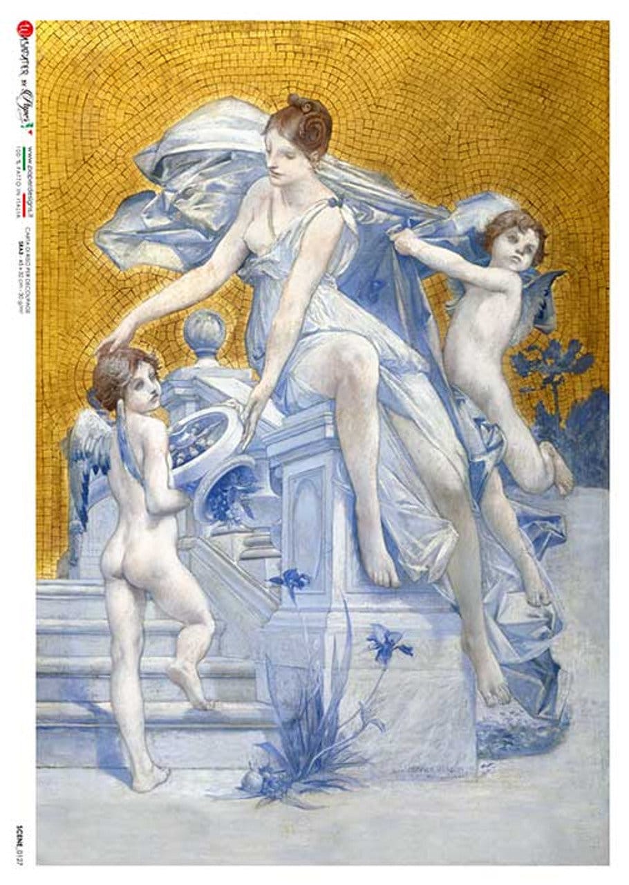 Merson Allegory of Fortune | Scenes 0127 | Rice Paper Decoupage | Paper Designs | A4