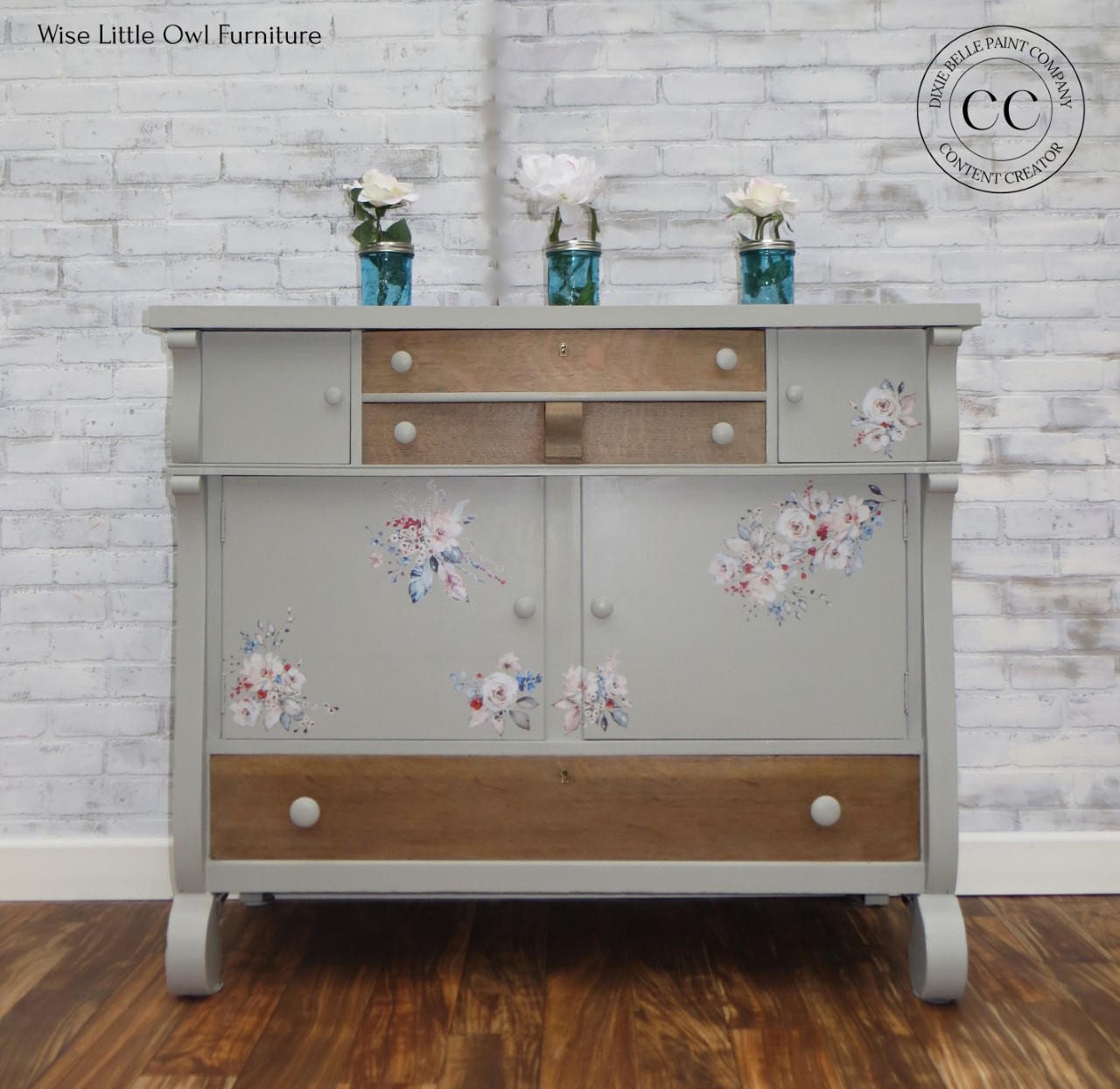 Driftwood 16oz and 32oz | Dixie Belle Chalk Mineral Paint | No VOC | Chalk Paint for Furniture | Water Based Paint | 16oz and 32oz