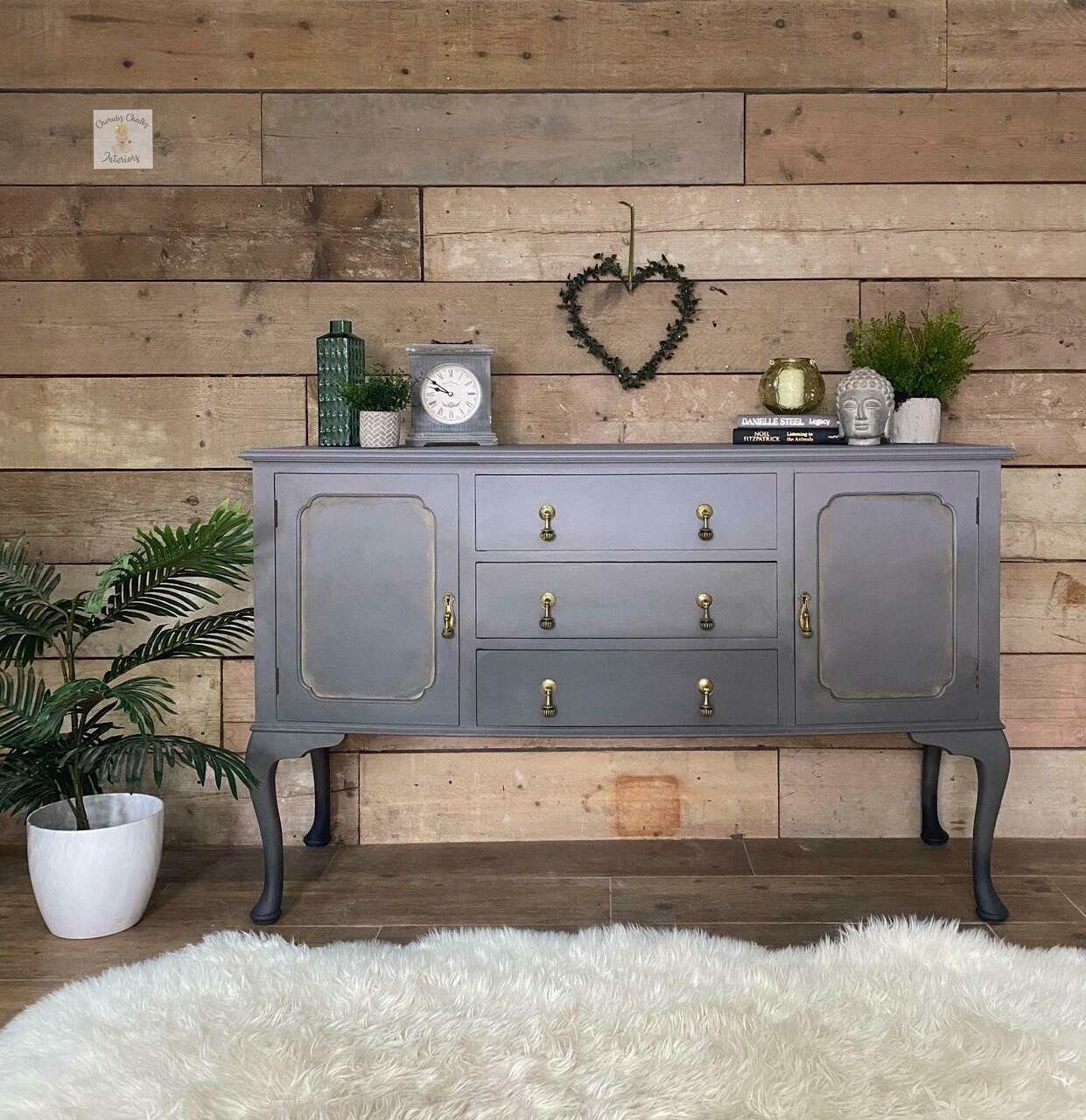 Mason Dixon Gray 4oz and 8oz | Dixie Belle Chalk Mineral Paint | No VOC | Chalk Paint for Furniture | Water Based Paint | 4oz and 8oz