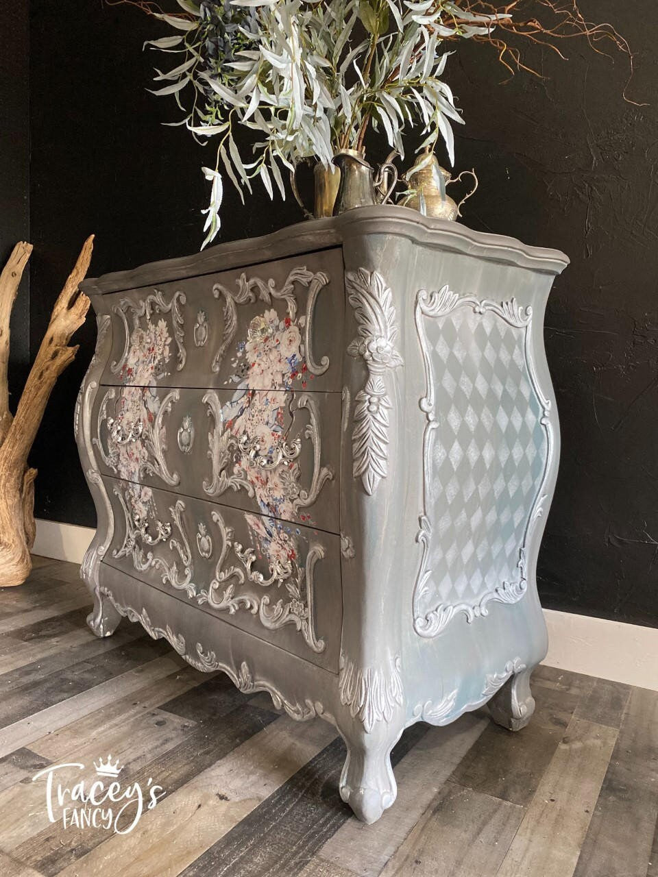 Mason Dixon Gray 4oz and 8oz | Dixie Belle Chalk Mineral Paint | No VOC | Chalk Paint for Furniture | Water Based Paint | 4oz and 8oz