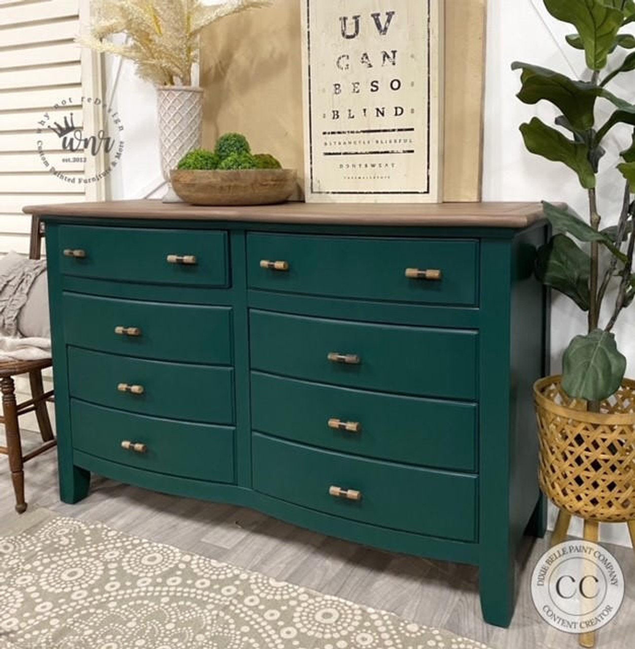 Midnight Green 16oz | Silk All-In-One Paint | Dixie Belle Paint Company | 16oz