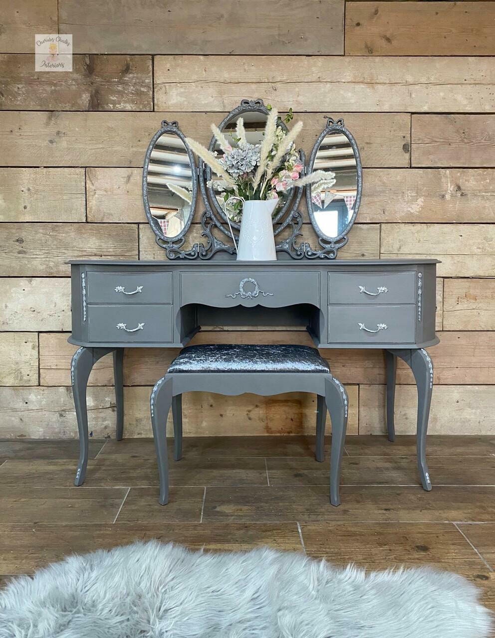 Hurricane Gray 4oz and 8oz | Dixie Belle Chalk Mineral Paint | No VOC | Chalk Paint for Furniture | Water Based Paint | 4oz and 8oz