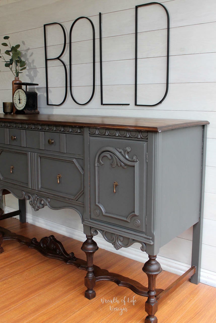 Gravel Road 16oz and 32oz | Dixie Belle Chalk Mineral Paint | No VOC | Chalk Paint for Furniture | Water Based Paint | 16oz and 32oz