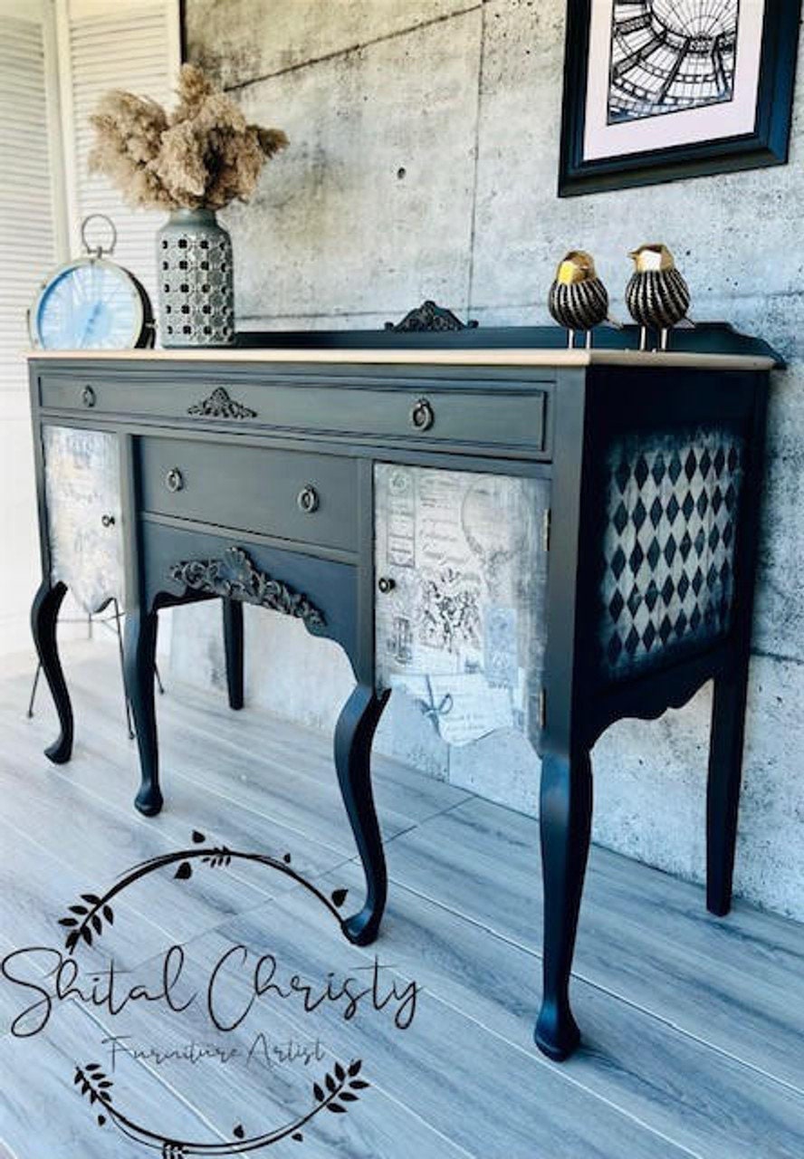 Midnight Sky 16oz and 32oz | Dixie Belle Chalk Mineral Paint | No VOC | Chalk Paint for Furniture | Water Based Paint | 16oz and 32oz