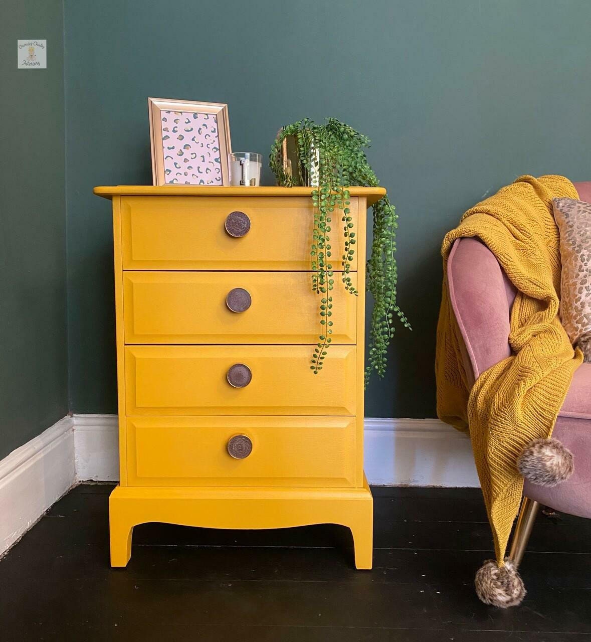 Colonel Mustard 16oz and 32oz | Dixie Belle Chalk Mineral Paint | No VOC | Chalk Paint for Furniture | Water Based Paint | 16oz and 32oz