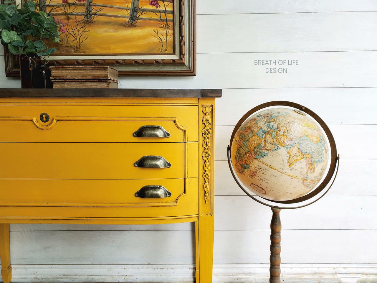 Colonel Mustard 4oz and 8oz | Dixie Belle Chalk Mineral Paint | No VOC | Chalk Paint for Furniture | Water Based Paint |4oz and 8oz