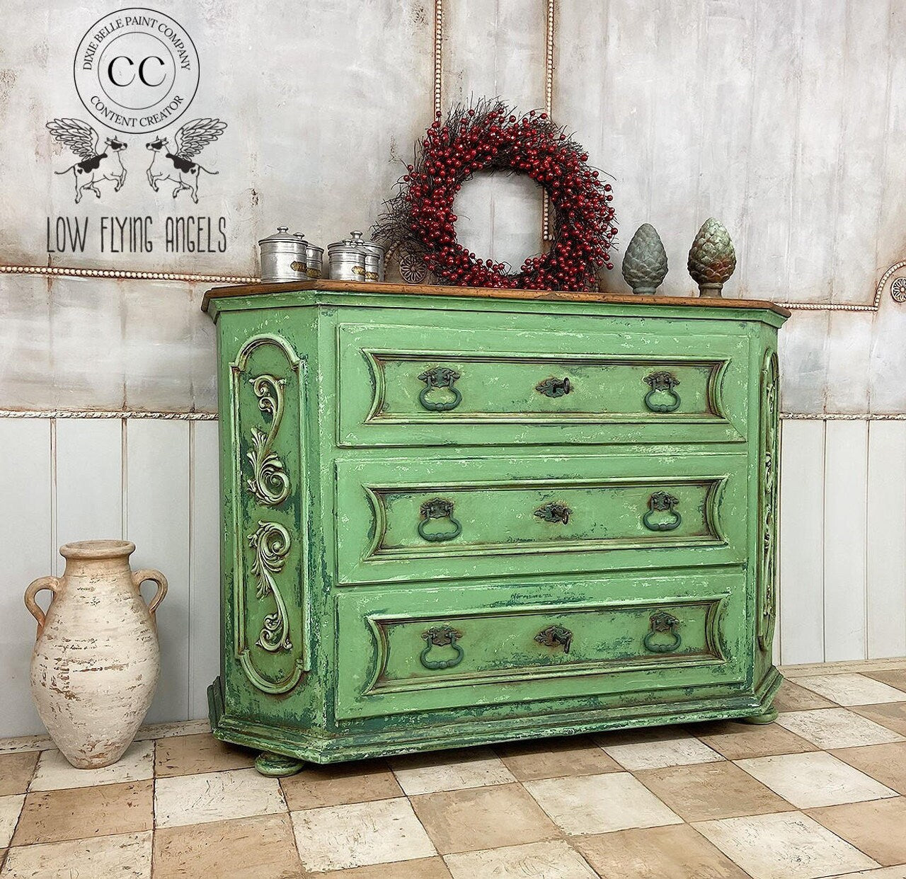 Malachite 4oz | Terra Clay Paint | Dixie Belle Paint Company | 4 oz
