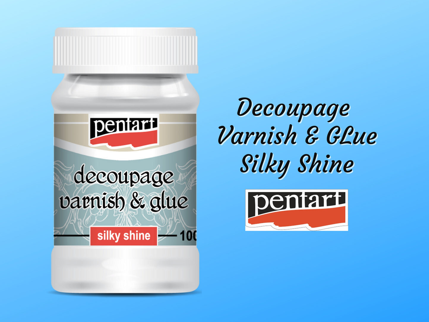 Silky Shine | Decoupage Varnish & Glue | Mixed Media | Pentart | 100ml
